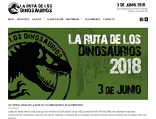 Tablet Screenshot of larutadelosdinosaurios.com